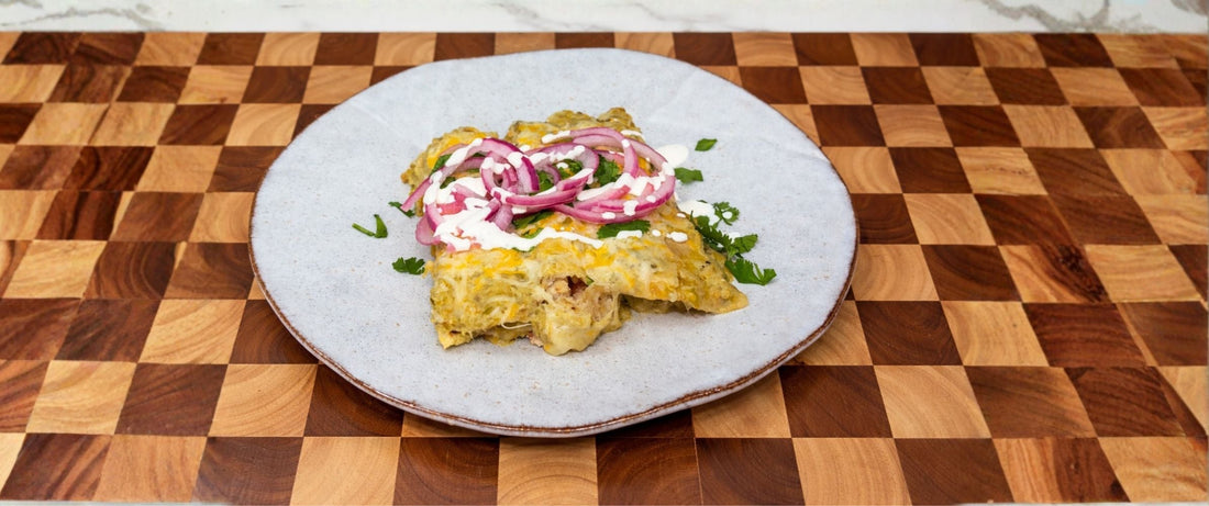 Green Shrimp Enchiladas