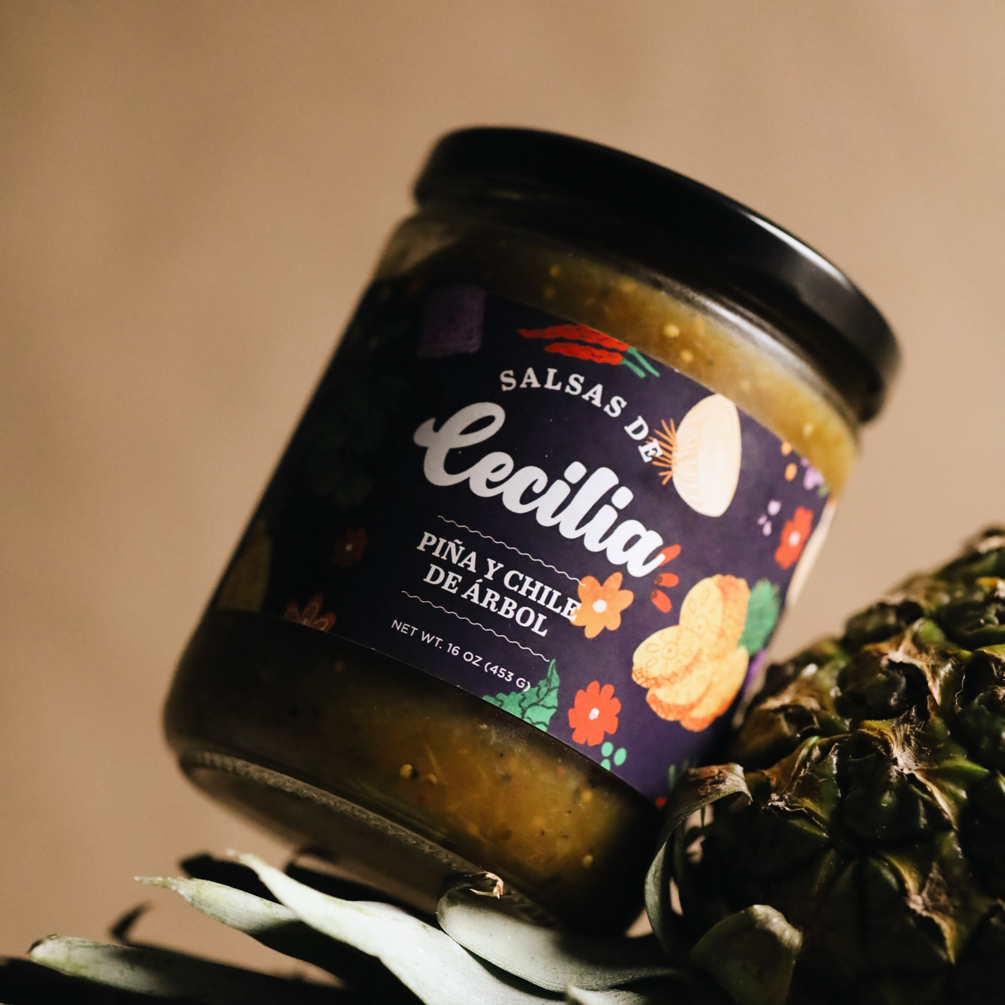 Salsa Piña y Chile de Árbol